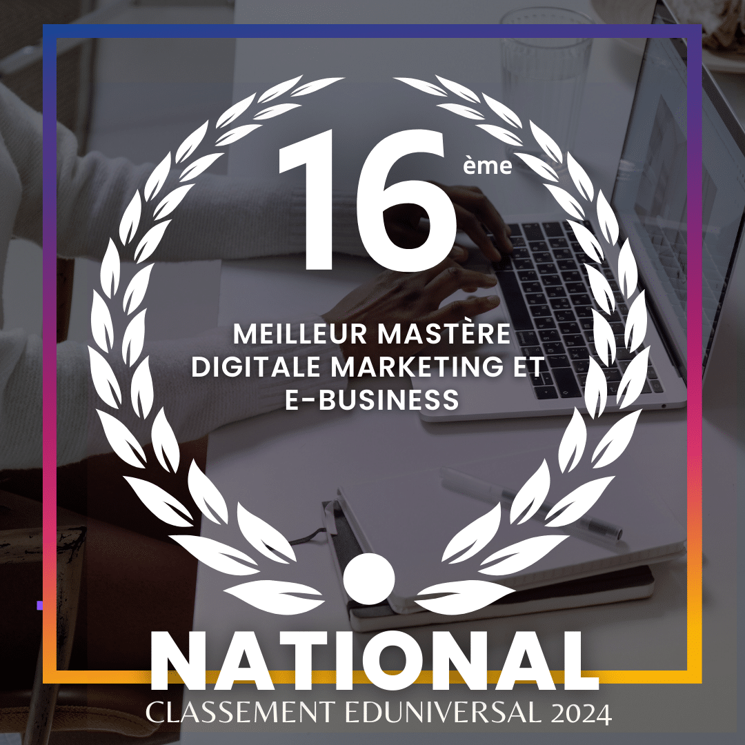 seizième meilleur master digital marketing et e-business national
